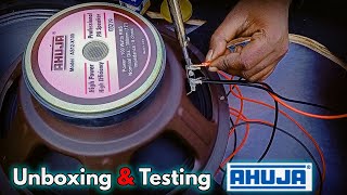 Ahuja 100 watt speaker sound test  Ahuja 100 watt Unboxing amp Price  Ahuja 500 watt amplifier [upl. by Suedama]