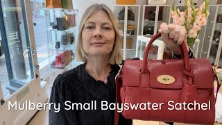 Mulberry Small Bayswater Satchel Review [upl. by Hufnagel]