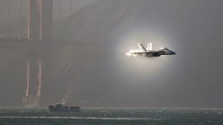 Thrilling Blue Angels High Speed pass at San Francisco Fleet Week2024 [upl. by Pliske]