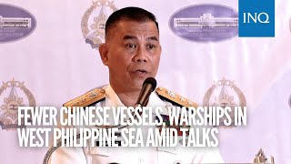 Fewer Chinese vessels warships in West Philippine Sea amid talks [upl. by Setiram459]