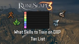 RuneScape 3  Tier List  Skills to Train on DXP [upl. by Llewkcor140]