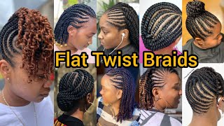 Classic Flat twist Braids  Passion Twist Hairstyles  Senegalese Twist Braid Hairstyles for Ladies [upl. by Francie983]