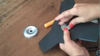 How to attach a blade to you Brush cutter attachment [upl. by Chloe]