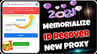 RECOVER MEMORIALIZE FACEBOOK ACCOUNT  RECOVER REMEMBERING FACEBOOK ACCOUNT  MEMORLIZE DISABLE [upl. by Aleakcim]