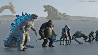 Godzilla Monsters Size Comparison  3d Animation Comparison [upl. by Petes355]