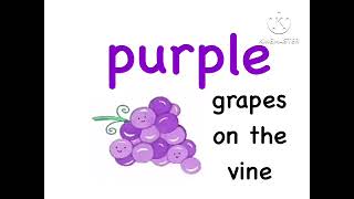 Color PURPLE Color Purple Song Kindergarten [upl. by Glad]