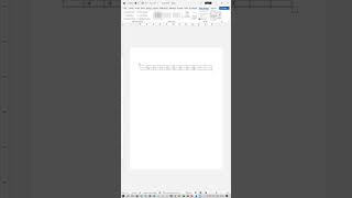 Creating a Number Line in Microsoft Word  Shorts [upl. by Pirzada]