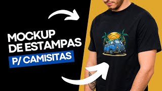 Tutorial Photoshop Como criar mockups para estampa de camisetas do zero [upl. by Coad]