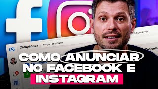 Como Anunciar no Facebook e Instagram para Iniciantes  Tutorial Completo  Live 107 [upl. by Mesics229]