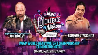 FULL MATCH  Jon Moxley vs Konosuke Takeshita AEW Double or Nothing 2024 [upl. by Hashum218]