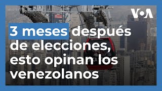 A tres meses de las cuestionadas elecciones presidenciales en Venezuela ¿qué opinan los venezolanos [upl. by Garratt961]