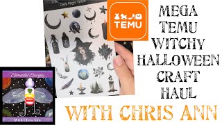 Mega Temu Witchy Halloween Craft haul for my Witchy Journal [upl. by Nika]