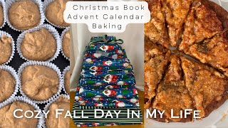 Cozy Fall Day In My Life Christmas Book Advent Calendar  Christmas Tree Advent Calendar Baking [upl. by Laidlaw]