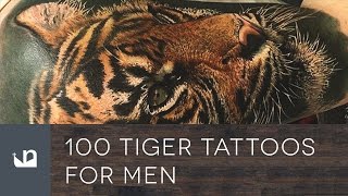 100 Tiger Tattoos For Men [upl. by Combes239]