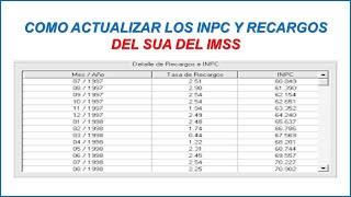 COMO ACTUALIZAR LOS INPC Y RECARGOS DEL SUA DEL IMSS 2024 [upl. by Xerxes]