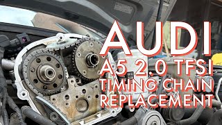 Audi A5 B8 20 TFSI Timing Chain Replacement and First Drive audi volkswagen vw automobile [upl. by Aniteb]