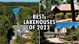 MUST SEE Lakehouse Tour Extravaganza Touring Georgias Finest Lakefront Homes [upl. by Enair]