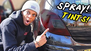 TINTING MY CORSA BRAKE LIGHTS SPRAY [upl. by Odarnoc]