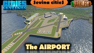 cities skylines building the airport  part 18 [upl. by Cecily]