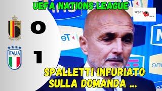 BELGIO  ITALIA 01 SPALLETTI post gara INFURIATO SULLA DOMANDA [upl. by Strickland173]