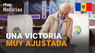 MOLDAVIA El SÍ a la ENTRADA en la UNIÓN EUROPEA se impone por la MÍNIMA en el REFERÉNDUM  RTVE [upl. by Martyn]