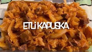 ♦️ETLİ KAPUSKA YEMEĞİ TARİFİ ÇOK PRATİK VE LEZZETLİ 🥘 [upl. by Draned]