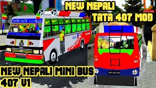 New Nepali Tata 407 Mod Release For Bussid Nepali bus Bussid For bus simulator indonesia Nepali mod [upl. by Teleya]