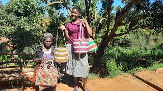 AFRICAN TRADITIONAL BASKET 🧺 WEAVING FROM Sisal basket africa [upl. by Arata9]