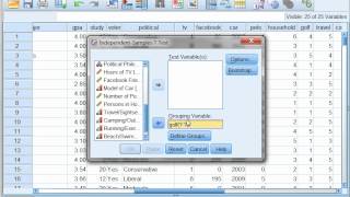 Two Sample t test using SPSS with Dr Ami Gates [upl. by Darci]