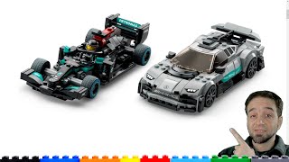 More new LEGO Speed Champions MercedesAMG Formula One amp Project One double pack 76909 [upl. by Laina]