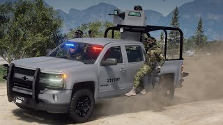 GTA 5 POLICIA  MARINA DE MEXICO  INVACION ALIENIGENA  TheAxelGamer [upl. by Enoval]