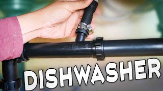 Add A Dishwasher Drain Connection To An Existing Sink Drain [upl. by Bunow419]