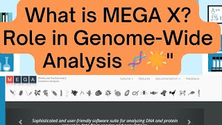 What is MEGA X Role in GenomeWide Analysis 🧬🌟quot [upl. by Ocana]