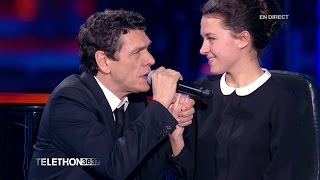 Marc Lavoine chante quotElle a les yeux revolverquot au téléthon 2015  04122015 [upl. by Zashin]