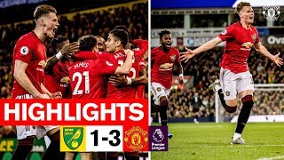 HIGHLIGHTS  Norwich City 13 Manchester United  Premier League 201920 [upl. by Fabrienne]