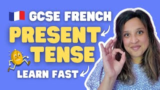 GCSE French Present Tense Made EASY 5 Minute Revision [upl. by Airrehs221]