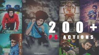 200  Photoshop Action Free Download [upl. by Zorah913]