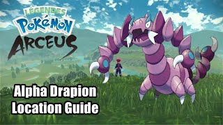 Pokemon Legend Arceus  Alpha Drapion Red Eyes Location Guide [upl. by Braca805]