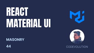 React Material UI Tutorial  44  Masonry [upl. by Yenttihw]