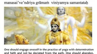 Bhagavad Gita Chapter 6  Verse 24 [upl. by Coussoule536]