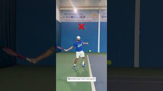 FOREHAND FIX  UNCOILING amp IMPACT👌tenfitmen forehand tennisforehand tennistips tenniscoach [upl. by Ulphiah63]