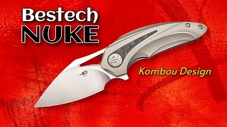 Bestech Nuke Small Framelock Flipper Blade with a BIG Feel Kombou Design [upl. by Sone]