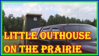 HOW TO BUILD AN OUTHOUSE AND INSTALL IT AT YOUR NORTHERN CAMP [upl. by Juxon569]