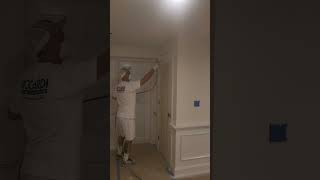 Spraying trim and doors painter home homeimprovement love fyp [upl. by Mckee]