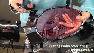 How to Cut and Remove Badminton String [upl. by Michaeu893]