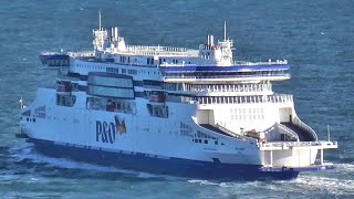 PampO Ferries  PampO Liberté leaving Dover [upl. by Rolyt255]