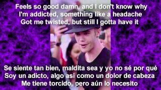 Justin Bieber  Confident Letra Español  Ingles [upl. by Mokas]