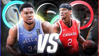 JUEGOS OLÍMPICOS PARÍS 2024 ¡EN VIVO  BÁSQUET GRECIA vs CANADÁ 🏀 [upl. by Chellman478]