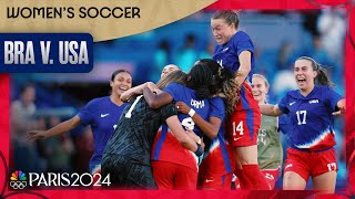 USWNT returns TO THE TOP of the Olympic podium with gold over Brazil  Paris Olympics  NBC Sports [upl. by Whale202]