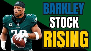 Saquon Barkleys Fantasy Football ADP SKYROCKETING MustDraft Player for 2024 [upl. by Ellita]